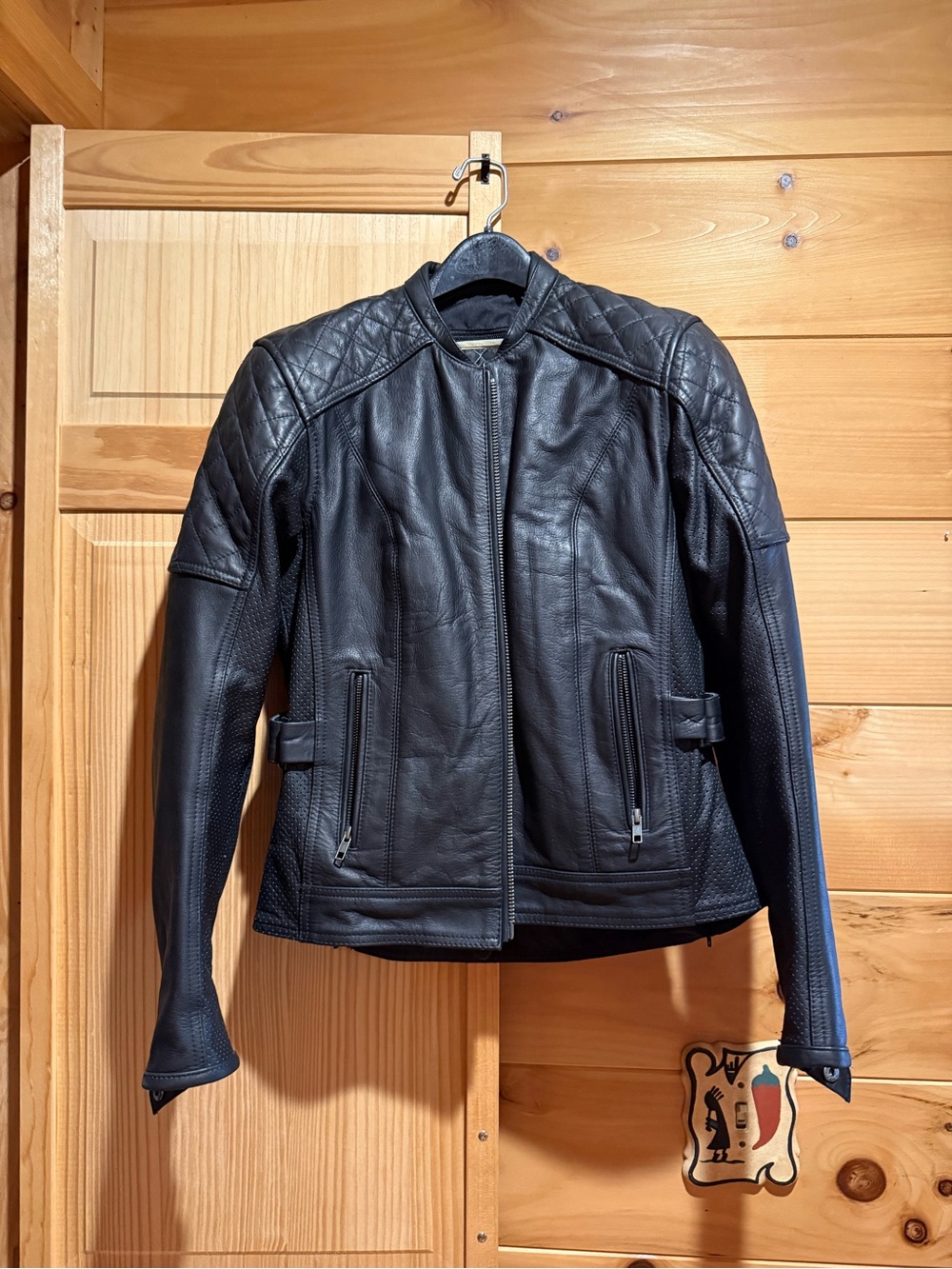 Classic Black Leather Motorcycle Jacket